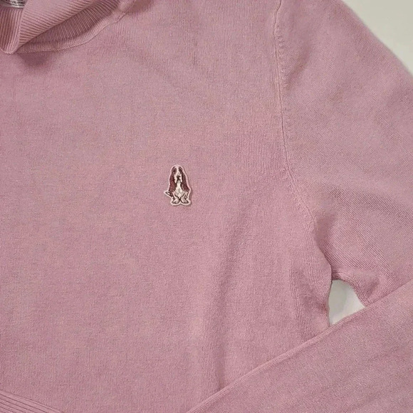 Hush Puppies Mock Neck Pullover  Sweater 90s Pink Sz Small - Picture 9 of 10